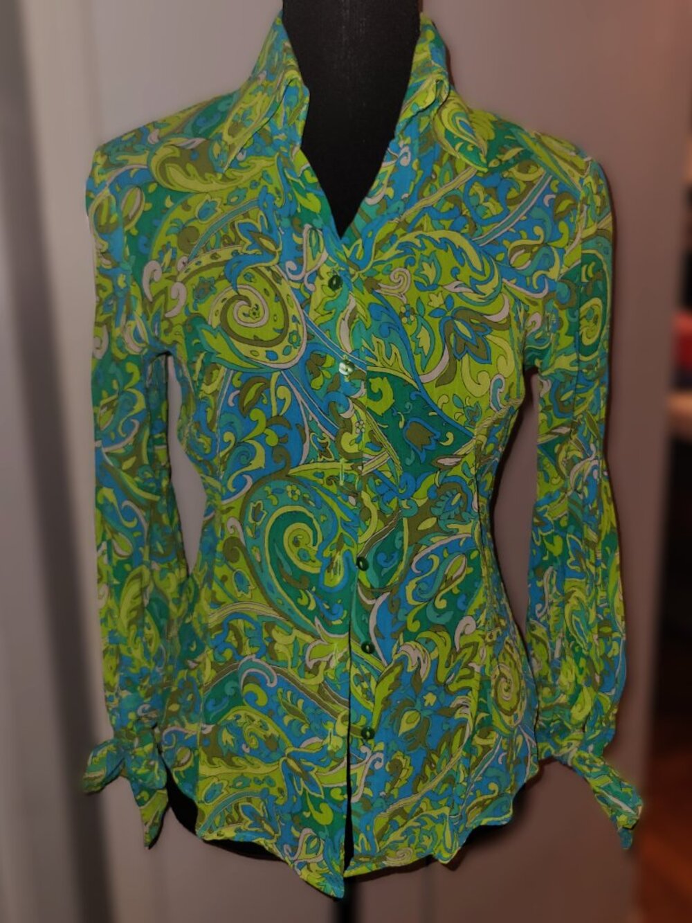 Naracamicie Collared - Self Tie Wrist Button Up Blouse - 0/XS